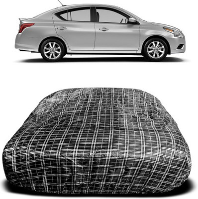 APNEK Car Cover For Nissan Sunny (With Mirror Pockets)(Multicolor)