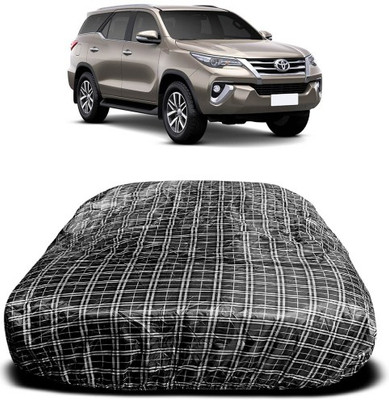 NUMBOR ONE Car Cover For Toyota Fortuner Old (With Mirror Pockets)(Multicolor)
