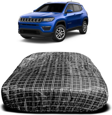 NUMBOR ONE Car Cover For Jeep Compass (With Mirror Pockets)(Multicolor)