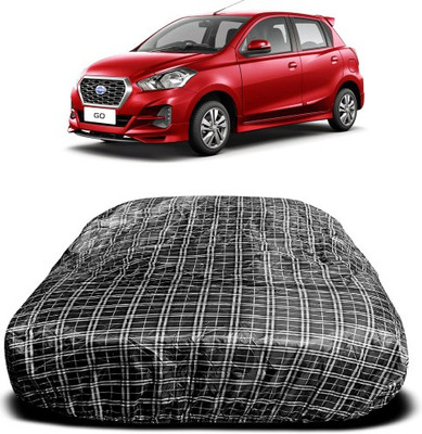 APNEK Car Cover For Nissan Go (With Mirror Pockets)(Multicolor)