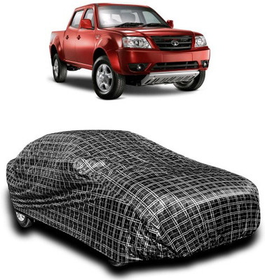 APNEK Car Cover For Tata Xenon XT (With Mirror Pockets)(Silver, Black)