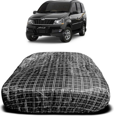 APNEK Car Cover For Mahindra Xylo (With Mirror Pockets)(White, Black)