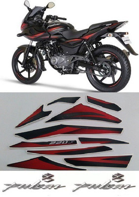 HRBull Sticker & Decal for Bike(Black, Red)