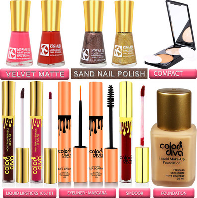adbeni Combo - Bachat Bazaar Bridal Makeup Combo, Pack of 11, (GC1407)(11 Items in the set)