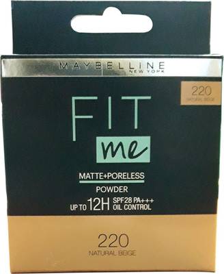 MAYBELLINE NEW YORK FIT me matte+poreless compact powder (NATURAL BEIGE) (220) Compact
