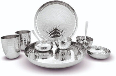 KLOUD9 Pack of 10 Stainless Steel K9001 Dinner Set(Silver)