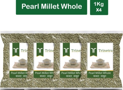 Trinetra Best Quality Bajra Sabut (Pearl Millet Whole Grain)-1Kg (Pack Of 4) Pearl Millet(4 kg, Pack of 4)