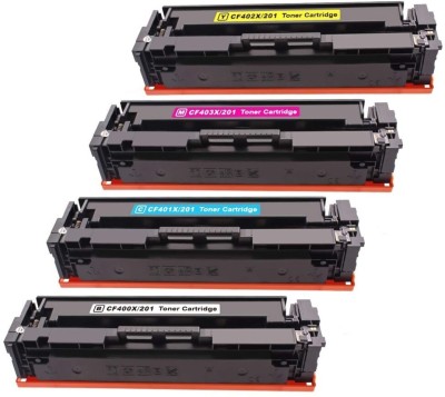 DARKPRINT 201A Toner Cartridge Replacement For HP 201A - CF400A, CF401A, CF402A, CF403A Toner Cartridges Combo Value Pack For Use In HP Color LaserJet Pro M252, M252dw, M252n, M277, M277dw MFP, M277n MFP printers Black + Tri Color Combo Pack Ink Cartridge