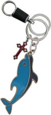 SHOKY LOOKS Dolphin Design Opener Attractive Design with Cross God design with High Quality Hanging Locking Lock Key Chain