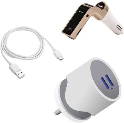 DAKRON Wall Charger Accessory Combo for Google Pixel 4A(White)