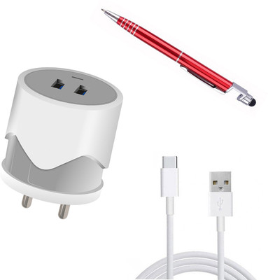 DAKRON Wall Charger Accessory Combo for Realme 6 Pro(White)