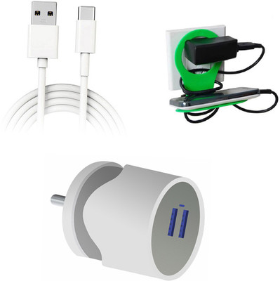 DAKRON Wall Charger Accessory Combo for OPPO F17(Multicolor)