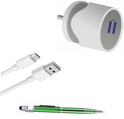 DAKRON Wall Charger Accessory Combo for OPPO A53s(White)