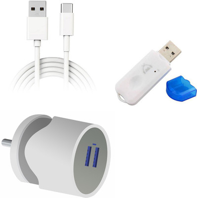 DAKRON Wall Charger Accessory Combo for Realme 6i(White)