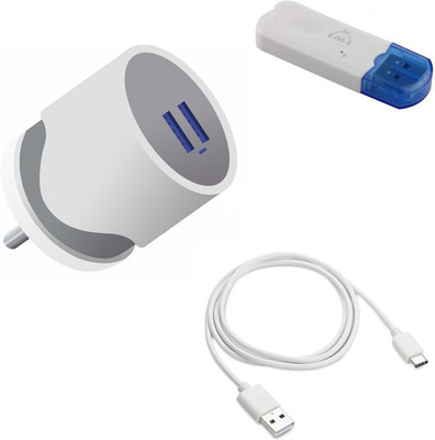DAKRON Wall Charger Accessory Combo for Samsung Galaxy F41(White)