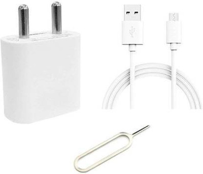Prifakt Wall Charger Accessory Combo for Realme C1(White)