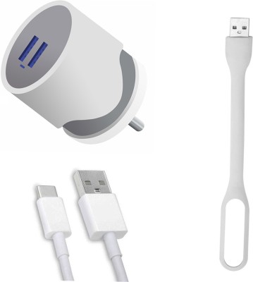 DAKRON Wall Charger Accessory Combo for Samsung Galaxy M31(White)