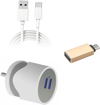 DAKRON Wall Charger Accessory Combo for Infinix Zero 8i(White)