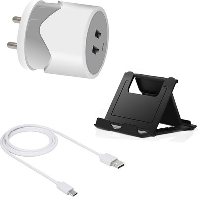 DAKRON Wall Charger Accessory Combo for Coolpad Cool 6(White)