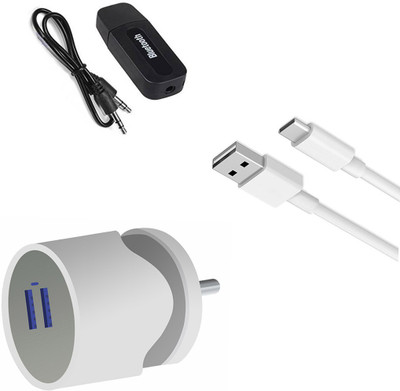 DAKRON Wall Charger Accessory Combo for Xiaomi Mi 10T Pro(White)