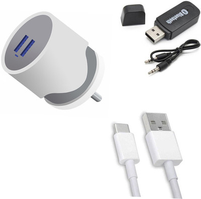 DAKRON Wall Charger Accessory Combo for Huawei P40 Pro+(White)