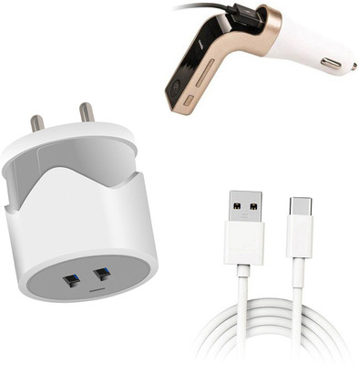 DAKRON Wall Charger Accessory Combo for Huawei P40 Pro(White)