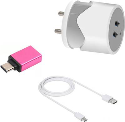 DAKRON Wall Charger Accessory Combo for Coolpad Cool 6(Multicolor)