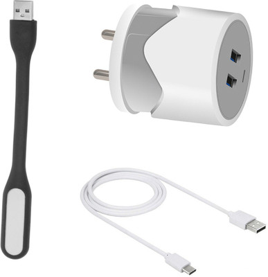 DAKRON Wall Charger Accessory Combo for Micromax In note 1(Multicolor)