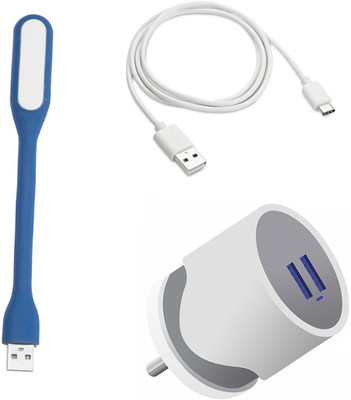 DAKRON Wall Charger Accessory Combo for Coolpad Cool 6(White)