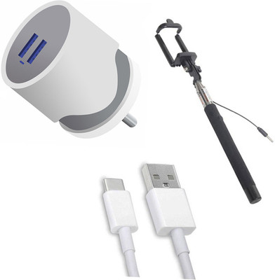 DAKRON Wall Charger Accessory Combo for Huawei P40 Pro+(White)