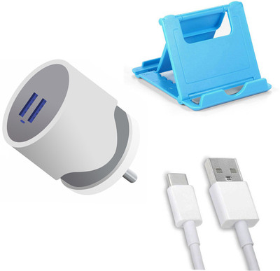 DAKRON Wall Charger Accessory Combo for Samsung Galaxy M31(White)
