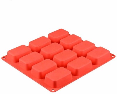 Fancy Silicone Cupcake/Muffin Mould 12(Pack of 1)