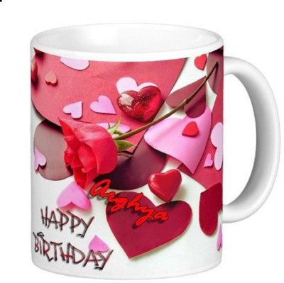 Exocticaa Happy Birthday Arghya Romantic Wish 91 Ceramic Coffee Mug(330 ml)