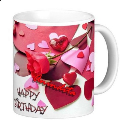 Exocticaa Happy Birthday Anindita Romantic Wish 91 Ceramic Coffee Mug(330 ml)