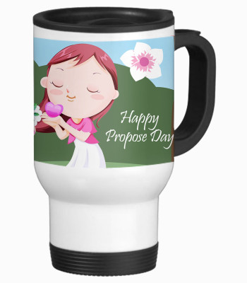46% OFF on TIED RIBBONS HappyPropose Day With Love Travel Ceramic Coffee Mug(350 ml)