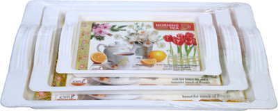VIJAY EXPORT Serving Tray, Set of 3 (Small, Medium and Large Size) Tray(Pack of 3)