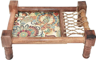 Tailos wood cot platter handcrafted mango wood, serving platter Tray(Tray)