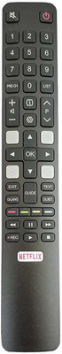 mumax LED LCD Smart TV HD Remote Control Compatible for  Netflix TCL Remote Controller(Black)