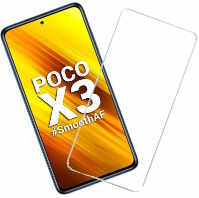 DSCASE Edge To Edge Tempered Glass for POCO X3(Pack of 1)