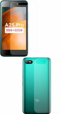 Fashion Way Front and Back Screen Guard for Itel A25 Pro(Pack of 2)