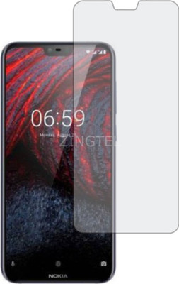 ZINGTEL Tempered Glass Guard for NOKIA X6 (Flexible, Shatterproof)(Pack of 1)