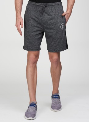 Guapo Printed Men Dark Grey Basic Shorts