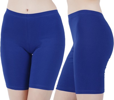 Buy That Trendz Solid Women Blue Cycling Shorts