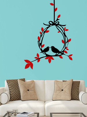 Trends on WALL 92 cm Bird Tree Home Self Adhesive Sticker(Pack of 1)