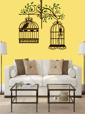 ALLURE 91 cm BIRD CASE OF DECORATION Self Adhesive Sticker(Pack of 1)