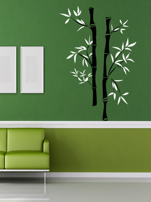 ALLURE 109 cm Bamboo Tree Self Adhesive Sticker(Pack of 1)