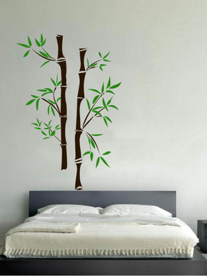 ALLURE 109 cm Bamboo Tree Self Adhesive Sticker(Pack of 1)