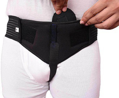 falsa care singe hernia belt Left Right Support Abdominal Belt(Black)