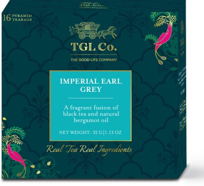 TGL Co. Imperial Earl Grey Tea, Black Tea, 16 Tea Bags Black Tea Box(32 g)