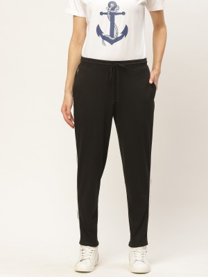 Rute Solid Women Black Track Pants